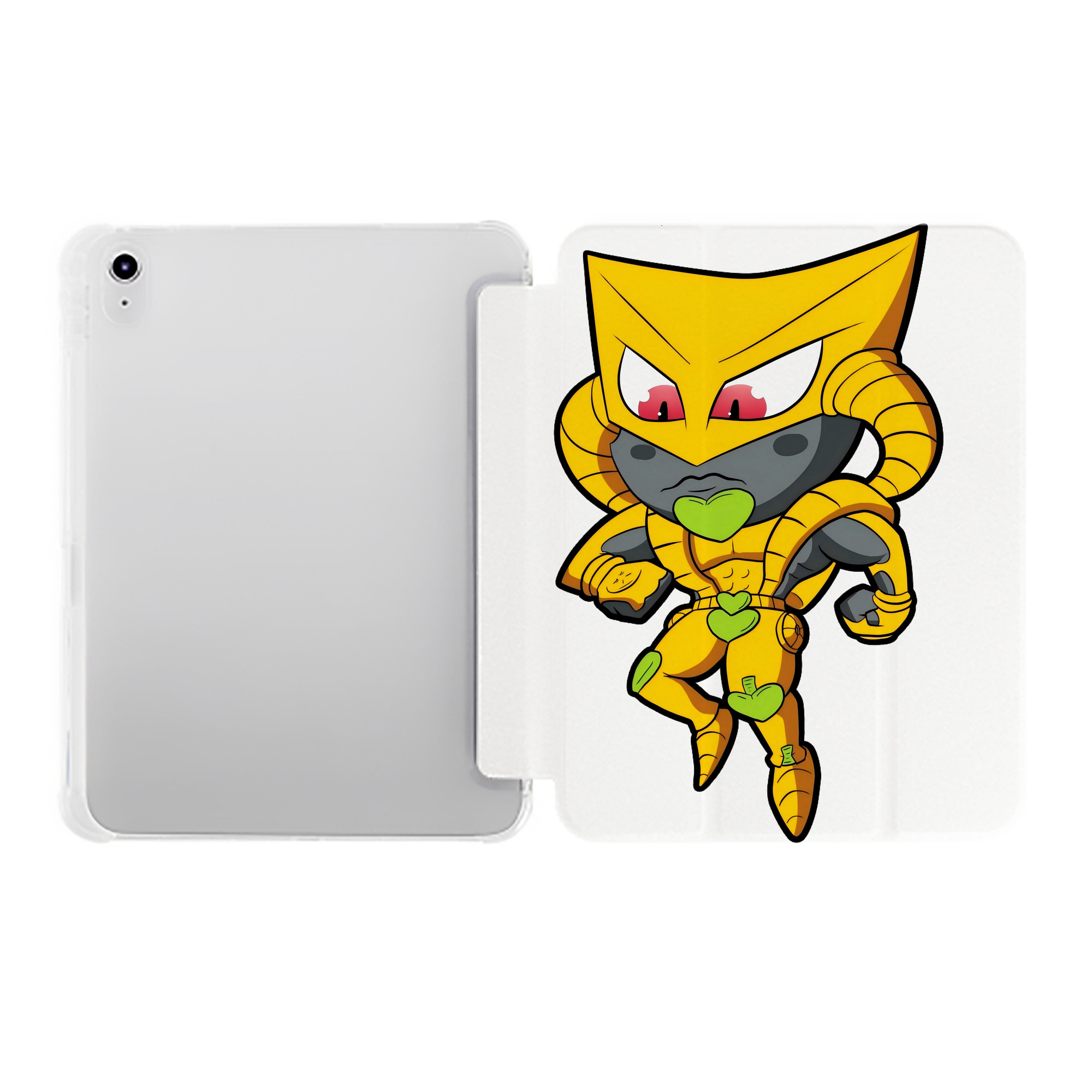 （画像用） ジョジョの奇妙な冒険 ディオ?ブランドー JoJo's Bizarre Adventure Dio Brando IPad ケース ペン収納付き 三つ折りスタンド PUレザー×シリコン 対応機種9.5/10.5/10.9インチ